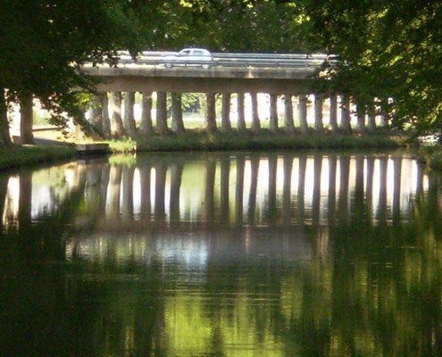 canal du Midi- Ponte riflesso