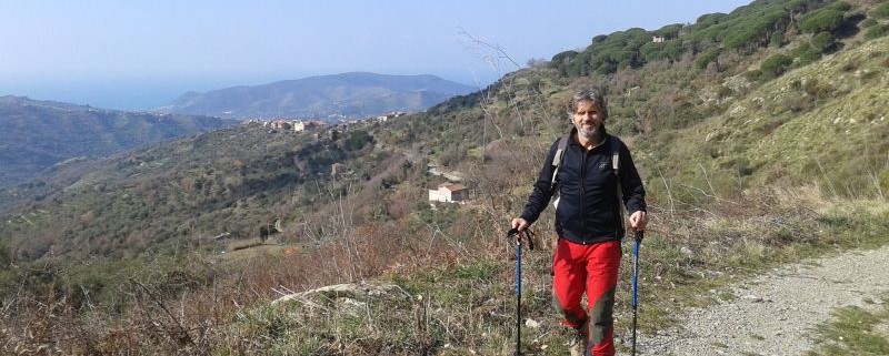 Nella foto, Leonardo Ricciardi in una sua escursione nelle zone del Social Trekking