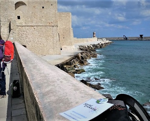 Il castello di Monopoli, da dove è iniziato la Spaccamurgia del 2017-