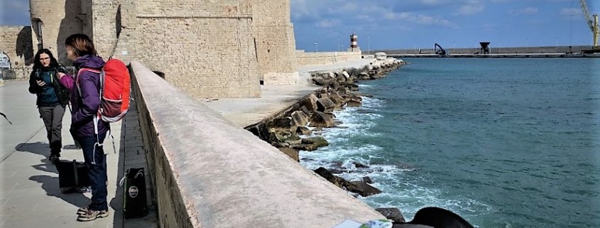 Il castello di Monopoli, da dove è iniziato la Spaccamurgia del 2017-