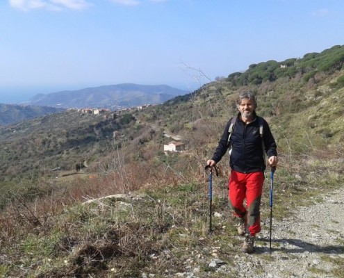 Nella foto, Leonardo Ricciardi in una sua escursione nelle zone del Social Trekking